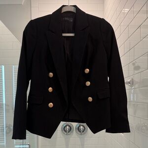 The Limited Black Blazer with Gold Buttons